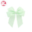 Fashion Handmade Double Streamer Polyester Ribbed Satin Ribbon Bow Hair Clip Accessories