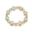 Gradient Crystal Glass Bracelet for Women and Kids