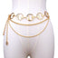 Fashion Sun Moon Metal Chain Belt for Women - Stylish Body Chain Accessory