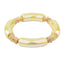 Geometric Metal Bangle with Colorful Beads Bracelet