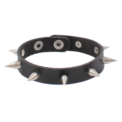 Rock Punk Style Spiked PU Leather Unisex Wristband Bracelet