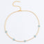 Simple Flower Zircon Choker Necklace for Women - Multiple Colors Available