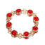 Gradient Crystal Glass Bracelet for Women and Kids