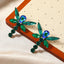 Glamorous Dragonfly Rhinestone Inlay Gold Plated Alloy Earrings