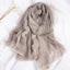 Women's Elegant Lace Trim Cotton Linen Scarf Shawl