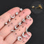 1 Piece Streetwear Moon Heart Shape Flower Stainless Steel Copper Plating Inlay Zircon Ear Studs