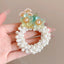 Children's Geometric Pearl Alloy Crown Hair Comb