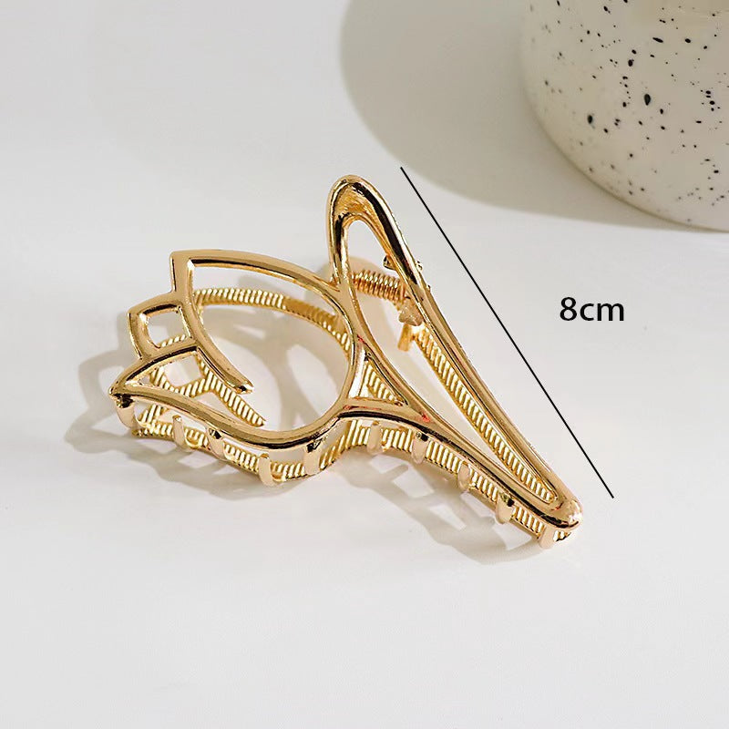 Women's Floral Rhinestone Pearl Hair Claw Clip