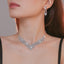 Elegant Crystal Rhinestone Necklace and Earring Set