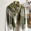 Korean Plaid Scarf Unisex Autumn Winter Warm Shawl Long Tassel Imitation Cashmere