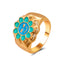 Fashion Heart Smiley Flower Geometric Alloy Ring