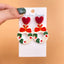 6 Pairs Ethnic Style Christmas Cartoon Character Enamel Alloy Earrings Set