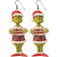 Cartoon Character Grinch Christmas Acrylic Drop Earrings