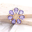 4cm Zinc Alloy Gemstone Crystal Flower DIY Ornament Beads Accessories