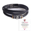 Retro Alloy Men's Multi-Layer Leather Bracelet