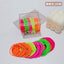 Women's Solid Color Nylon Hair Ties - Box of 50 Durable Elastic Hair Bands