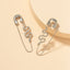 Fashion Alloy Snake Pin Earrings