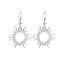 Creative Geometric Sun Gear Alloy Earrings for Women