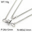 304 Stainless Steel Knot Design Necklace and Bracelet Set