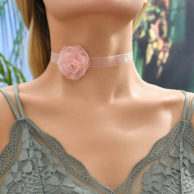 Original Design Floral Alloy Women's Choker Necklace