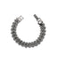 Retro Hip Hop Diamond-Studded Cuban Alloy Bracelet for Men and Women