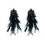 1 Pair Bohemian Geometric Feather Tassel Alloy Glass Gold Plated Women's Earrings