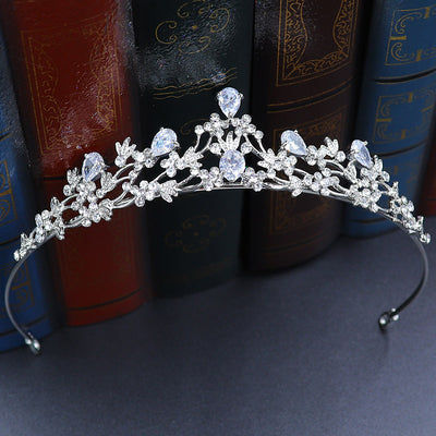 Elegant Rhinestone Alloy Bridal Tiara Crown Headband