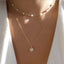 Women's Fashion Layered Imitation Pearl Alloy Necklace