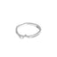 Minimalist Mobius Twist Sterling Silver Gold Plated Adjustable Ring