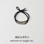 Women's Bow Knot Cloth Hair Tie & Silver Tube Ponytail Hair Rope