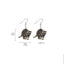 1 Pair Fashion Animal Acrylic Women's Drop Earrings - Rooster, Yak, Hamster, Pig, Chicken, Hedgehog, Squirrel, Rabbit, Black Cat, French Bulldog, Dog, Chameleon Design