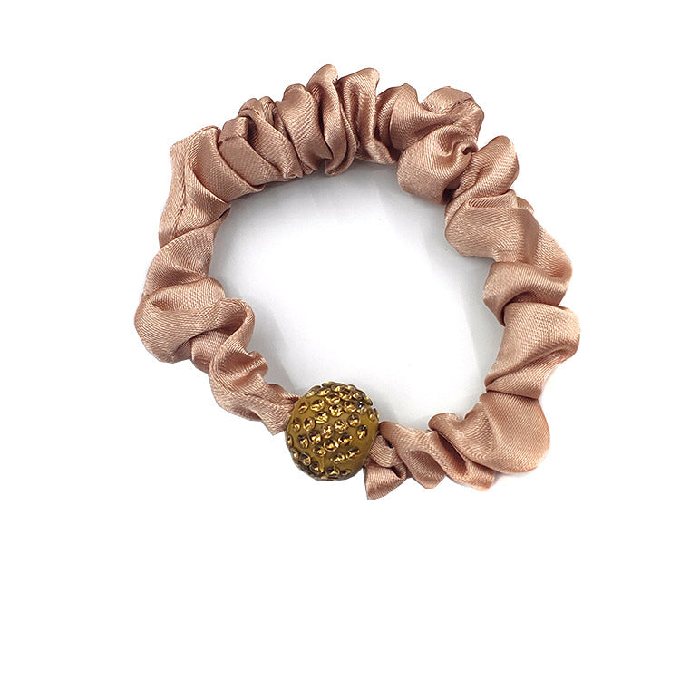 Korean Coffee Color Simple Hair Tie Ponytail Rubber Band Hair Accessories