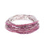 Geometric Zircon Rhinestone Stretch Bracelet Set for Women