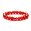 Retro Colorful Crystal Beaded Bracelet with Natural Stone and Glass Beads