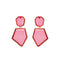 Elegant Geometric Rhinestone Resin Gold Plated Women's Earrings