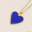 Elegant Heart Shape 14k Gold Plated Brass Pendant Necklace