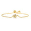 Elegant Floral Gold Plated Adjustable Copper Bracelet