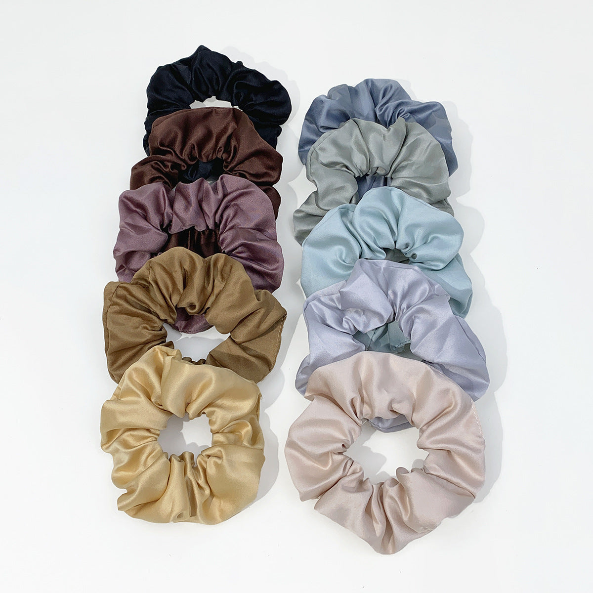 Satin Fabric Headband and Hair Ring Set - Women's Hair Accessories Collection