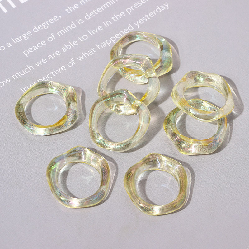 Simple Chic Geometric Resin Women's Rings