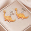 Cartoon Dinosaur Acrylic Earrings for Kids - Creative and Stylish Design