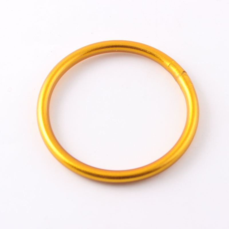 Elegant Gold Foil Silicone Women's Bangle Bracelet