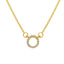 Fashion Circle Copper Necklace Inlay Zircon Copper Necklaces