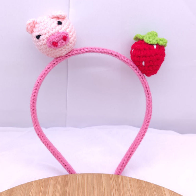 Cute Rabbit and Tiger Knitted Animal Hair Band