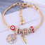 Fashion Bohemian Evil Eye Tree of Life Pearl Charm Bracelet