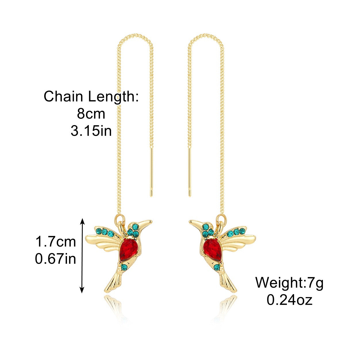 1 Pair Fashion Heart Shape Bee Butterfly Metal Plating Inlay Pearl Zircon Women'S Ear Line