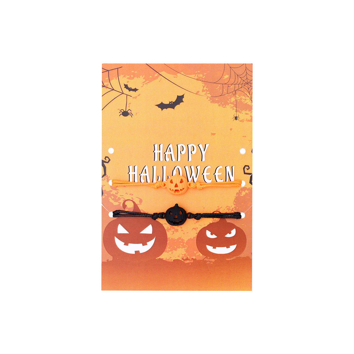 Cute Romantic Pumpkin Alloy Handmade Halloween Bracelets with Cartoon Pendants