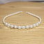 Bridal Pearl Hair Band - Korean Style Elegant Headband and Hairpin Set