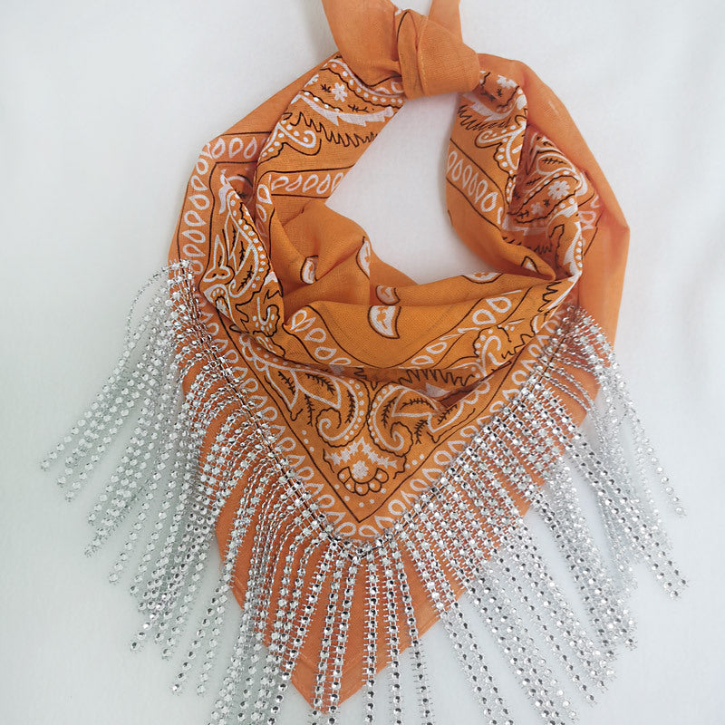 Women's Streetwear Paisley Fringe Cotton Scarf