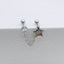 Korean Zircon Star Chain Earrings in Titanium Steel