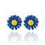 1 Pair Cute Daisy Raffia Flower Drop Earrings for Summer Beach Style